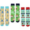Elf The Movie Adult Holiday Buddy Inspired 6-Pack Crew Socks For Men And Women Mid-Calf Multicoloured - 3 of 4
