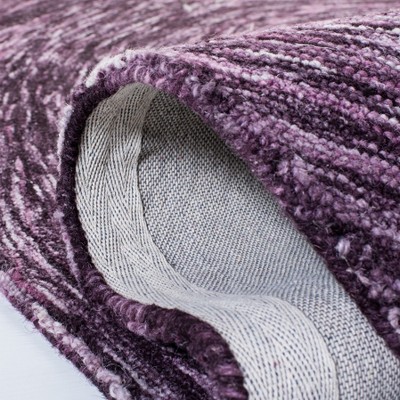 Purple Hand-Tufted Wool Ikat Area Rug 5' x 8'