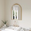 Flash Furniture Esme Traditional Arched Wall Mirror with Baroque Detail - Large Accent Mirror for Bathroom, Entryway, Dining Room, & Living Room - image 2 of 4