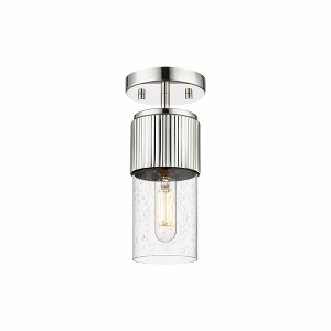 Bolivar - 1 Light Flush Mount In Industrial Style-8.75 Inches Tall and 4 Inches Wide - 1 of 1