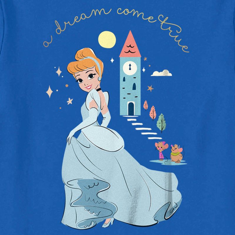 Toddler's Cinderella Dream Come True Quote T-Shirt, 2 of 4