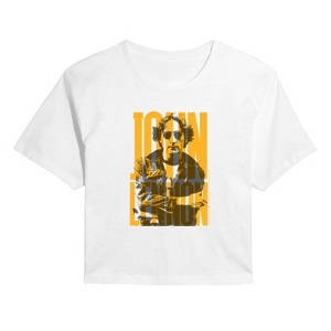 Women's - John Lennon - John Lennon Cropped Graphic T-Shirt - 1 of 4