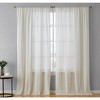 HLC.ME Monaco Decorative Ombre Lace Semi Sheer Light Filtering Rod Pocket Window Treatment Curtain Drapery Panels - Set of 2 - 2 of 4