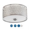 Progress Lighting Mingle 1-Light LED Flush Mount, Brushed Nickel, Etched Parchment Glass Shade - 2 of 4