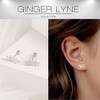 Marquise CZ Flat Back Earrings for Cartilage Helix Tragus Lobe 18g 6mm Post Sterling Silver 1 pair by Ginger Lyne - 2 of 4