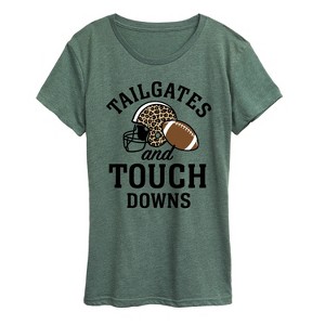 Women's - Instant Message - Tailgates Touchdowns Short Sleeve Graphic T-Shirt - 1 of 4