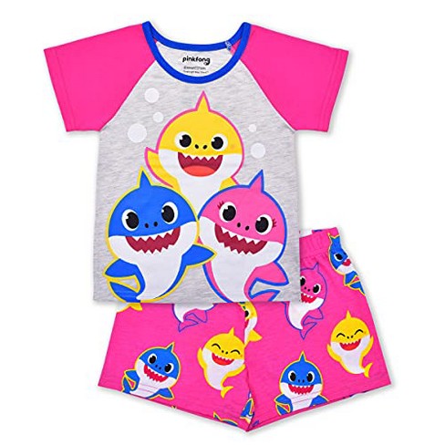 Nickelodeon Girl s Baby Shark Family 2 Piece Casual Active Wear