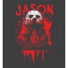 Friday The 13th Blood Splatter Jason Mask Crew Neck Short Sleeve Men's T-shirt - 2 of 2