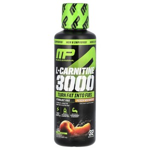 MusclePharm L-Carnitine 3000, Peach Nectarine, 3,000 mg, 16 fl oz (480 ml) - 1 of 2