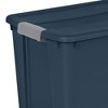 Sterilite 12 Gal Stackable Plastic Storage Tote Container w/ Lid, Blue (16 Pack) - 4 of 4