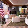 Yescom 8Ft Indoor Flag Pole Kit Eagle Topper Aluminum Gold Pole w/ Base US Flag 4 Pack - 2 of 4