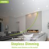 Itopfox 6 Inch LED Recessed Lighting with Junction Box, 5CCT, Ultra-Thin Canless Wafer Ceiling Light, 11W 1100lm, Dimmable, High Brightness - 3 of 4