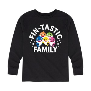 Boys' - Baby Shark - Fintastic Family Long Sleeve Graphic T-Shirt - 1 of 4
