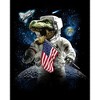 Dinosaur in Space Youth boys Black Graphic Tee - 2 of 3