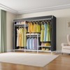 VIPEK V3C Portable Closet with Cover, Covered Clothes Rack  Enclosed Clothing Rack with Shelves & Side Hooks, 950lbs Weight Capacity - 4 of 4