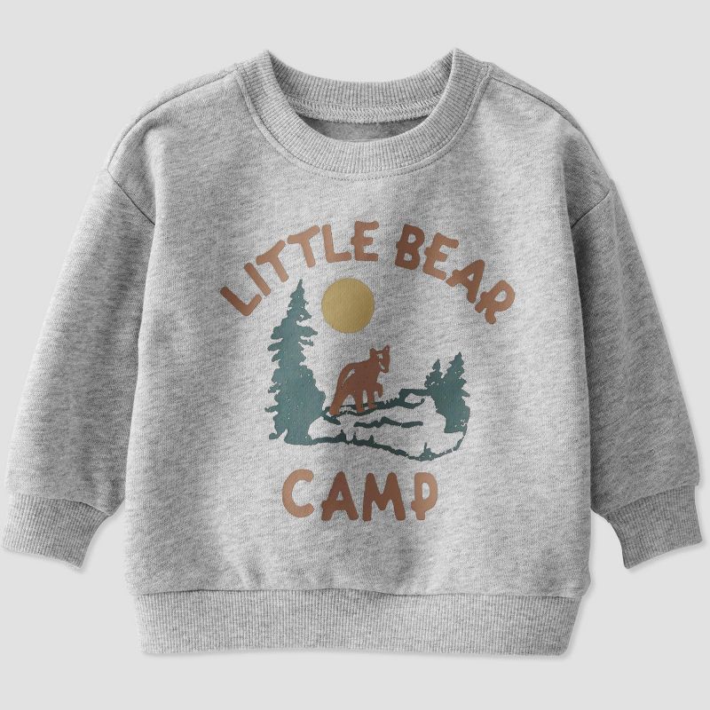 Little Planet by Carter’s Baby &#34;Little Bear&#34; Graphic Pullover - Gray, 1 of 4