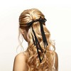 Unique Bargains Women's Ribbon Bow Ponytail Buckle Hair Clip 1 Pc - 2 of 4