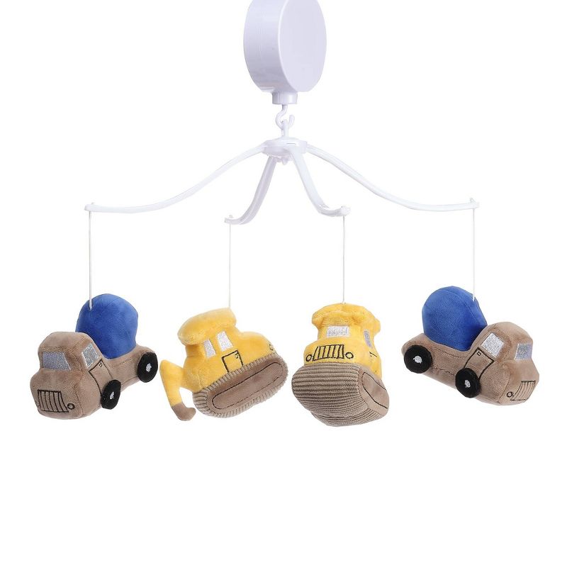 Bedtime Originals by Lambs &#38; Ivy Construction Zone Musical Baby Crib Mobile, 1 of 7