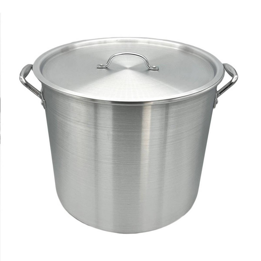 Photos - BBQ Accessory Nexgrill 42 Qt. Pot With Strainer & Lid Aluminum Stock Pot Silver