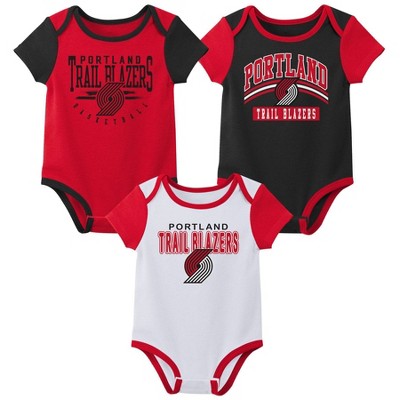 NBA Trail Blazers Boys' 3pk Bodysuit Set