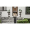 Stoneleigh 1-Light Mottled Black Outdoor Post Lantern - 3 of 4