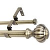 Urbanest Door Knob Manhattan 1-inch 5-8 inch Double Drapery Curtain Window Rod Set - 4 of 4