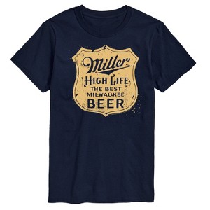Men's - Miller High Life - The Best Wilwaukee Beer Vintage Crest Logo Short Sleeve Graphic T-Shirt - 1 of 4