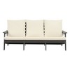 Outdoor Loveseat, Sofa Chair With Cushion, Armrests, Stainless Steel Hardware,Wood Grain Garden Sofa,abstract,gray,78.74in,6.56ft - 2 of 4