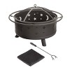 Nature Spring Star and Moon Wood Burning Fire Pit – Black - 4 of 4