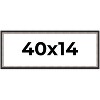 PosterPalooza | Panoramic Simple Silver Picture Frame - UV Acrylic, Foam Board Backing, Hanging Hardware - 2 of 4