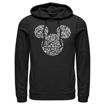 Men's Mickey & Friends Filled With Faces Pull Over Hoodie
