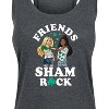 Women's - Barbie - St. Patrick's Day Friends Sham Rock Graphic Racerback Tank - 2 of 4
