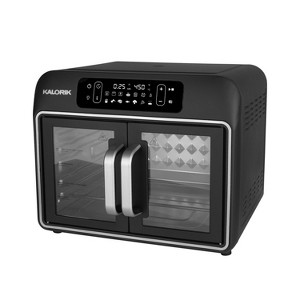 Kalorik 26qt Air Fryer Oven French Doors Black Silver - 1 of 4