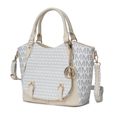 MKF Collection Talula Signature Printed Vegan Leather Women’s Satchel Bag by Mia K