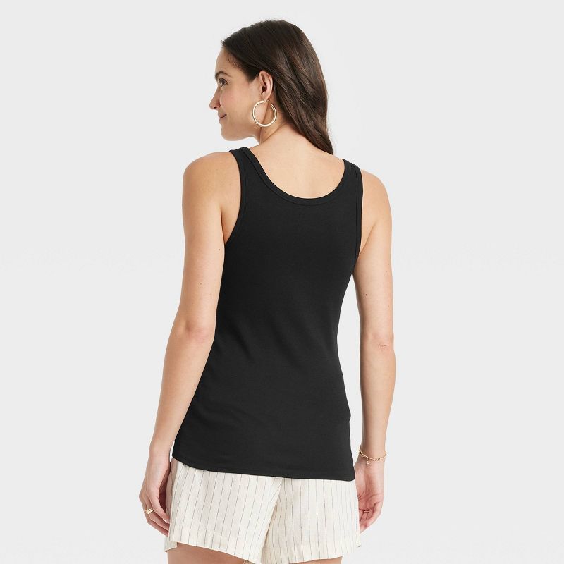 Women's Slim Fit Tank Top - A New Day™, 3 of 11