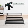 coucheta Heavy Duty Metal Platform Bed with Under-Bed Storage and Strong Steel Slats - 4 of 4