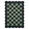 Modern Geometric Area Rug Scalloped Edge Washable Rugs for Living Room Bedroom Soft Foldable Farmhouse Carpet - 4 of 4