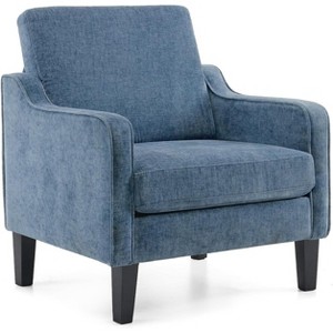 VINGLI Accent Chair for Living Room Chairs Reading Chair Mid Century Modern Chair Soft Chenille Sofa Chair Upholstered Arm Chair Comfy Side Chair - 1 of 4