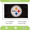 Evergreen Pittsburgh Steelers 3' x 5' Indoor Outdoor Flag for Home Apartment Dorm Rooms - 3 of 4