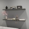 Vynxaria  47.3' Decorative Wall Shelf Set of 2 - Modern Floating Design - 2 of 4