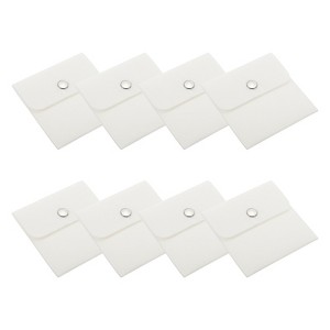 Unique Bargains Earrings Bracelets Velvet Pouches Snap Button Portable Jewelry Storage Bag 8 Pcs - 1 of 4