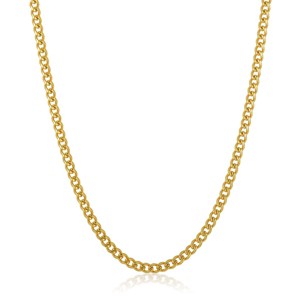 Crucible Men's 5mm Rounded Curb Chain Stainless Steel Necklace - 24" - 1 of 4
