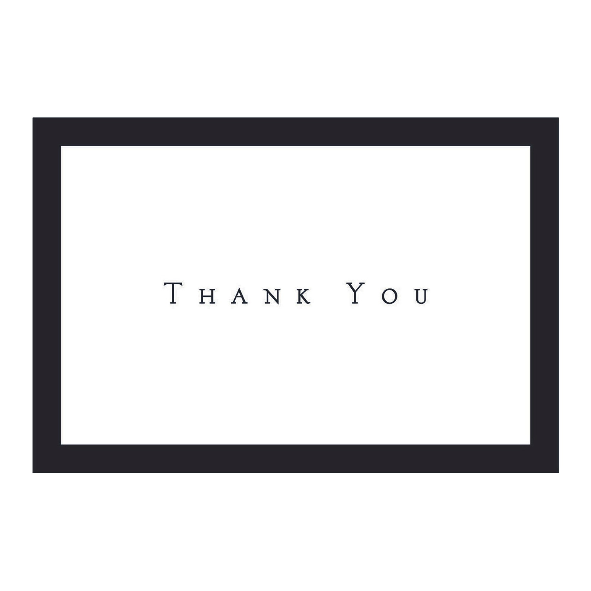 Tuxedo Thank You Note Cards (50ct) - Black/White
