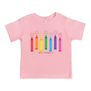 The Juniper Shop SmileyWorld Crayons Sketched Toddler Short Sleeve Tee - 1 of 4