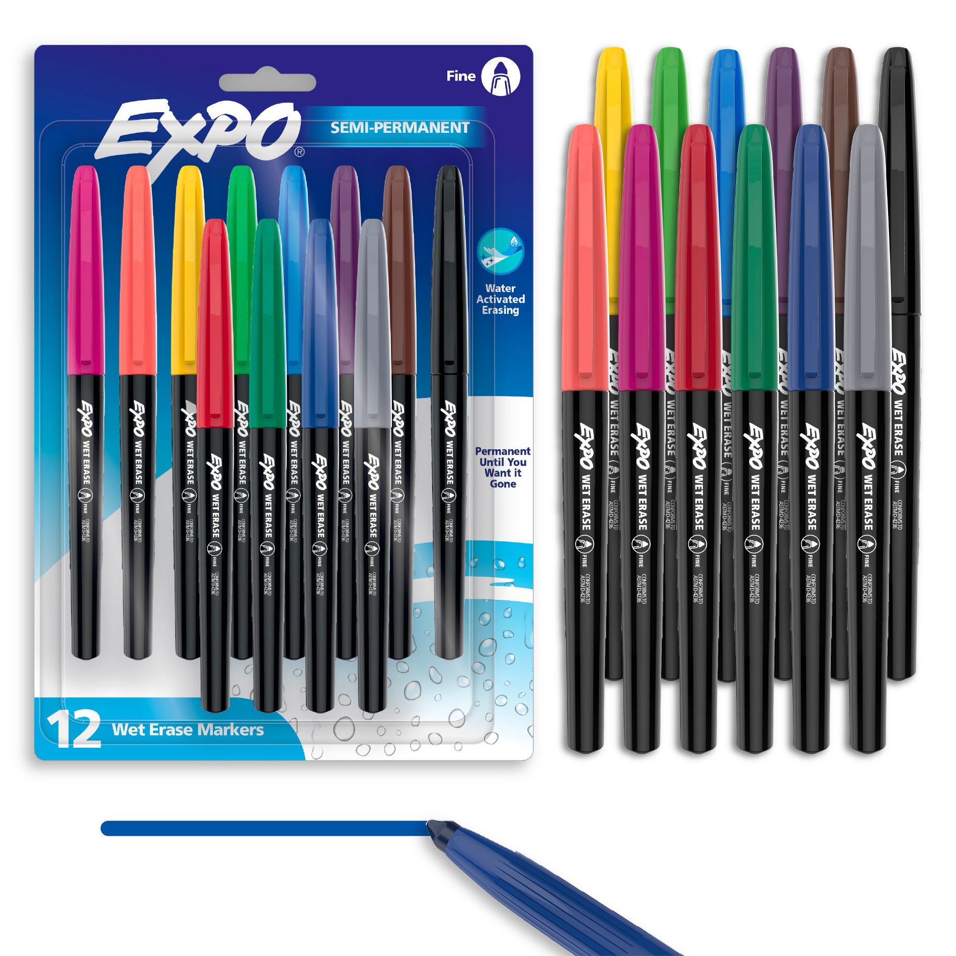 Expo 12ct Wet Erase Fine