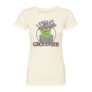 Women's - Sesame Street - I Could Be Grouchier Oscar Fitted Graphic T-Shirt - 1 of 2