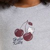 Girls' Hello Kitty Cherry T-Shirt - Gray - 2 of 4