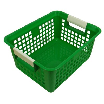 Romanoff Tattle Book Basket, Green (Pack of 2)