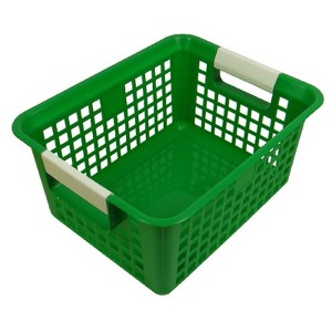 Romanoff Tattle Book Basket, Green (Pack of 2) - 1 of 1