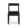 3-Piece Solid Wood Kids Table & Two Chair Set, Black - 4 of 4